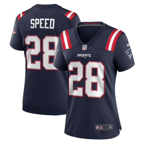 Ameer Speed New England Patriots Nike Women's Team Game Jersey - 1