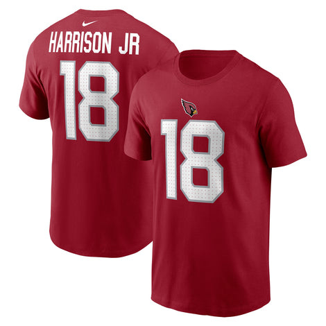 Marvin Harrison Jr. Arizona Cardinals Nike Name & Number T-Shirt - 1