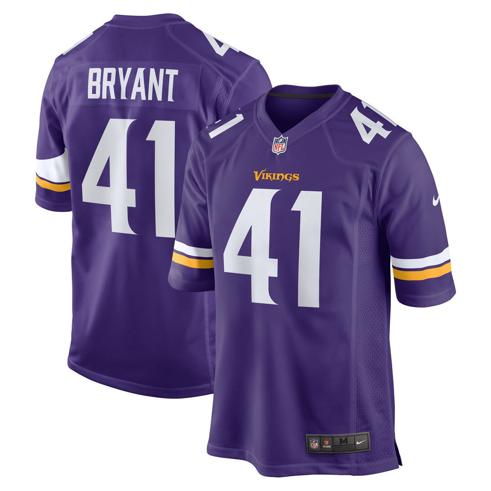 Austin Bryant Minnesota Vikings Nike Game Jersey - 1