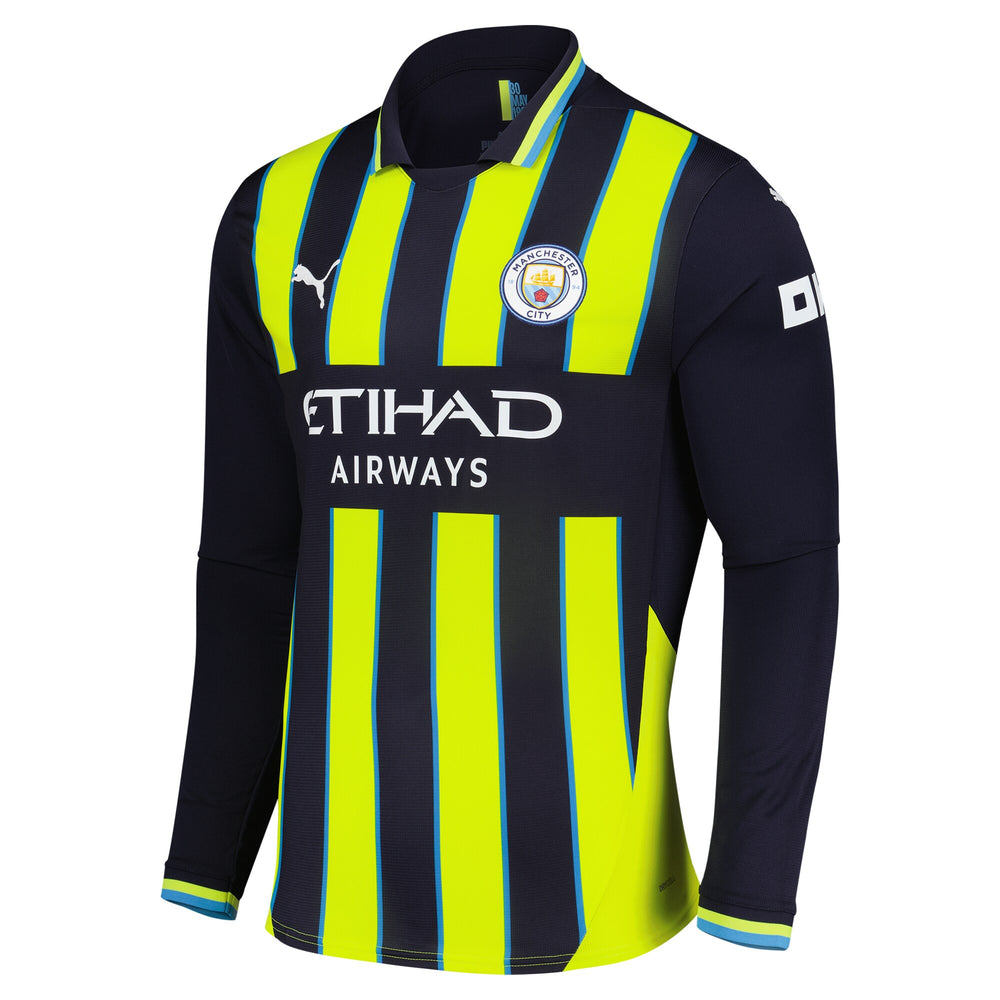 Kevin De Bruyne Manchester City Puma 2024/25 Home Replica Long Sleeve Player Jersey - 1