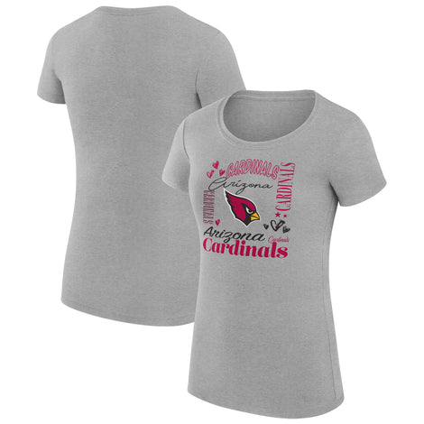 Arizona Cardinals G-III 4Her by Carl Banks Women's Collage Team Fitted T-Shirt - 1