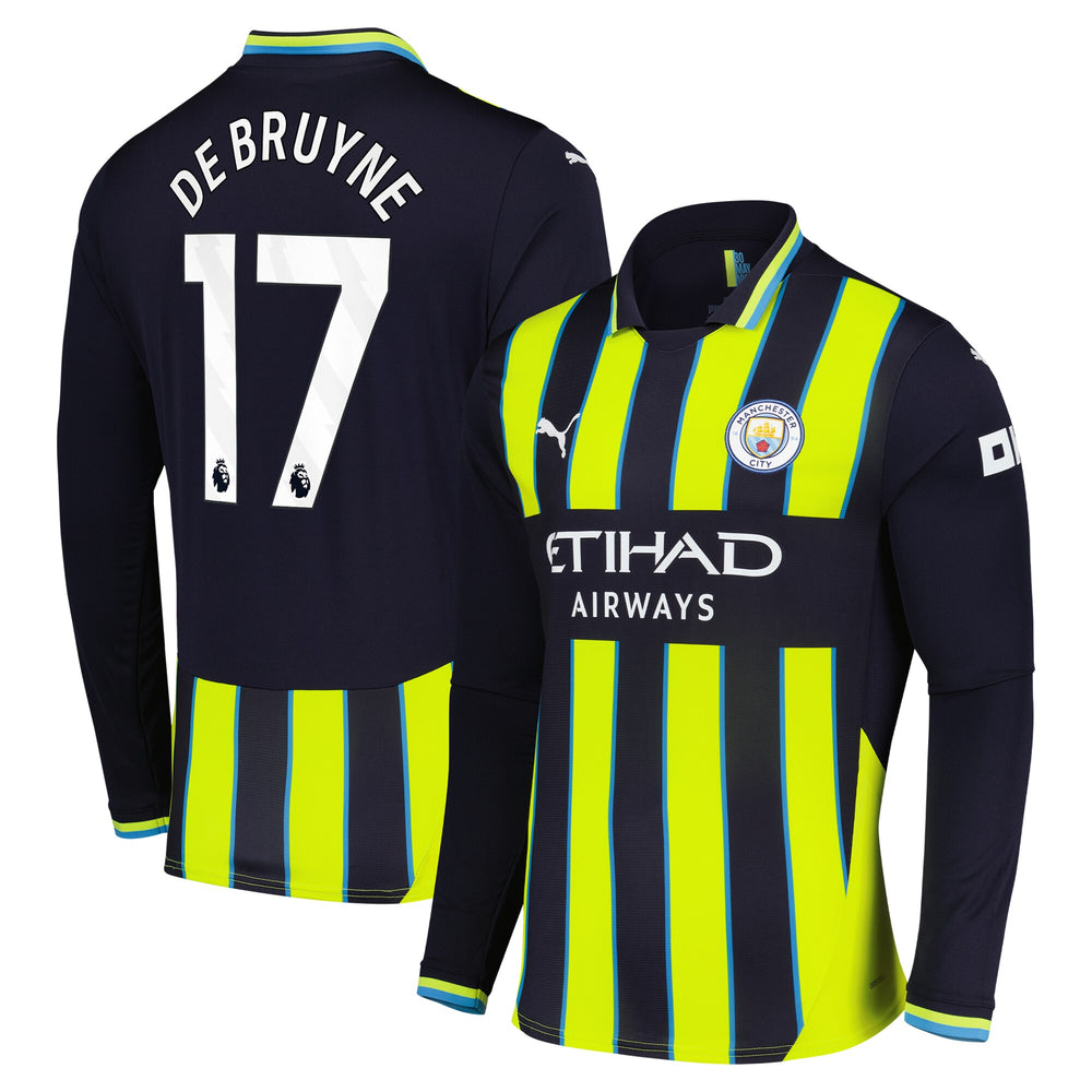 Kevin De Bruyne Manchester City Puma 2024/25 Home Replica Long Sleeve Player Jersey - 1