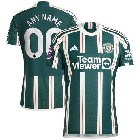 Manchester United adidas 2023/24 Away Authentic Custom Jersey - 1