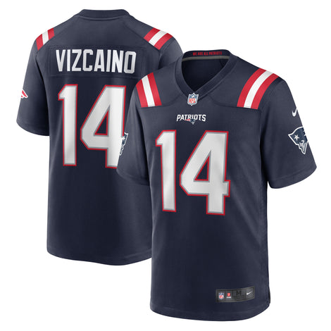 Tristan Vizcaino New England Patriots Nike Home Game Player Jersey - 1