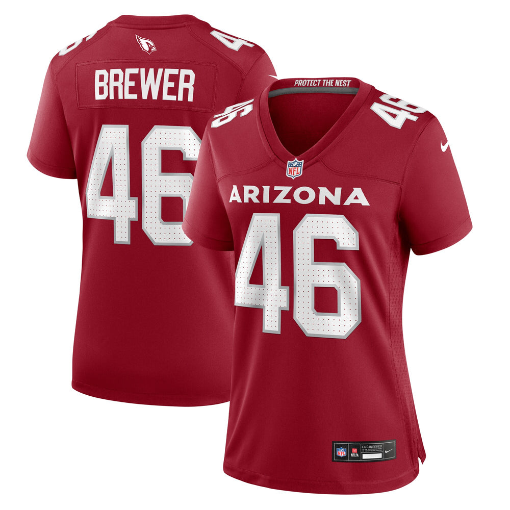 Aaron Brewer Arizona Cardinals Nike Women's Game Jersey - 1
