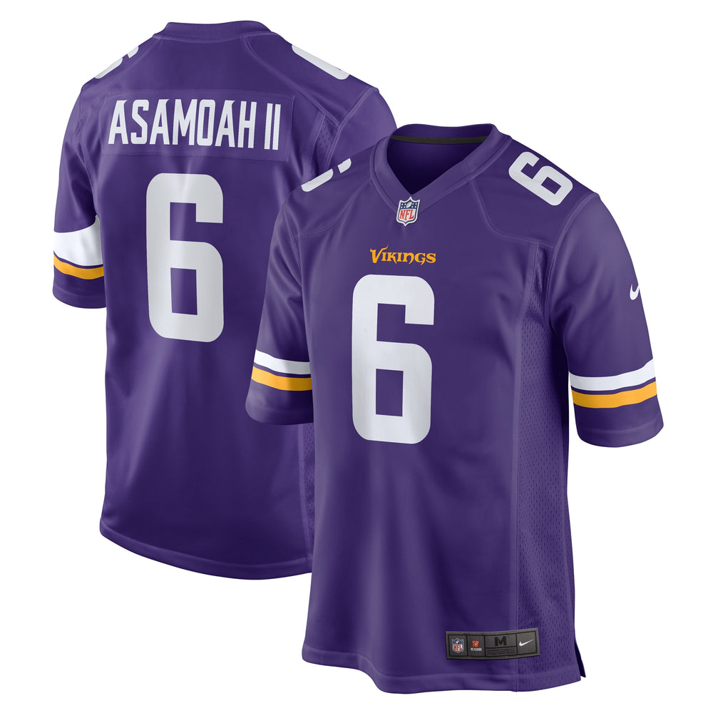 Brian Asamoah II Minnesota Vikings Nike Game Jersey - 1