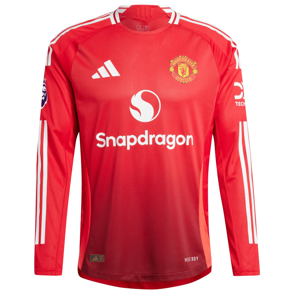 Alejandro Garnacho Manchester United 2024/25 Home Authentic Long Sleeve Player Jersey - 1