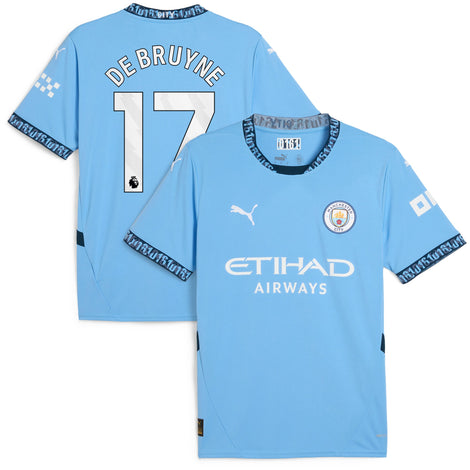 Kevin De Bruyne Manchester City Puma 2024/25 Home Replica Player Jersey - 1