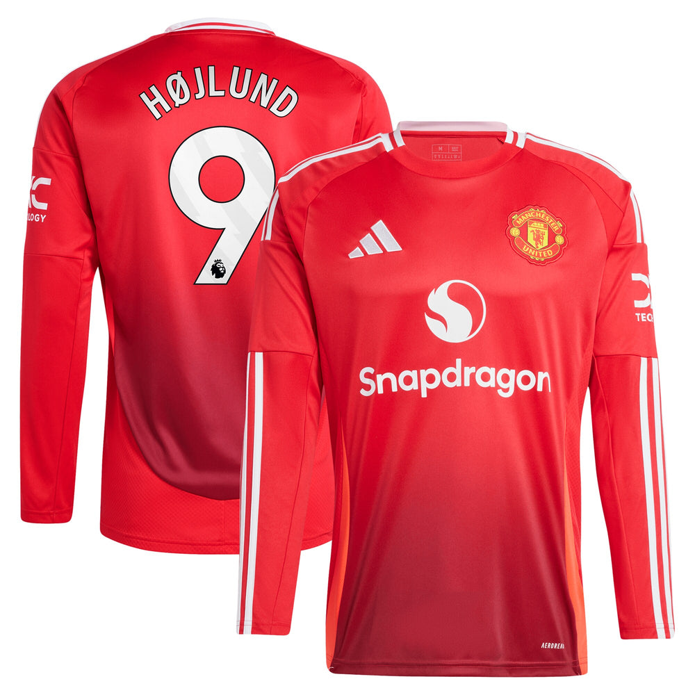 Rasmus H??lund Manchester United adidas 2024/25 Away Long Sleeve Player Jersey - 1