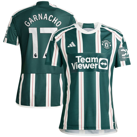 Alejandro Garnacho Manchester United adidas 2023/24 Away Player Jersey????Green - 1