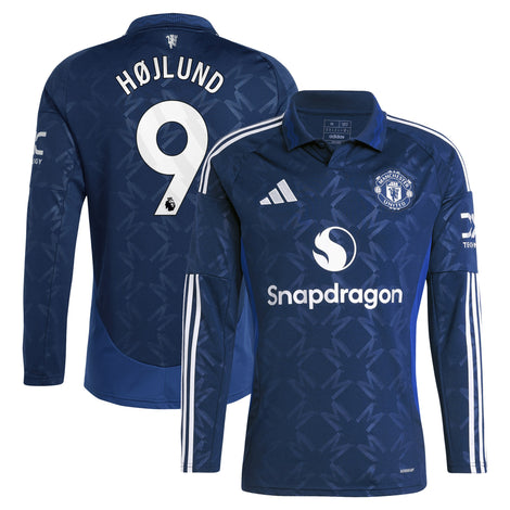 Rasmus H??lund Manchester United adidas 2024/25 Away Long Sleeve Player Jersey - 1