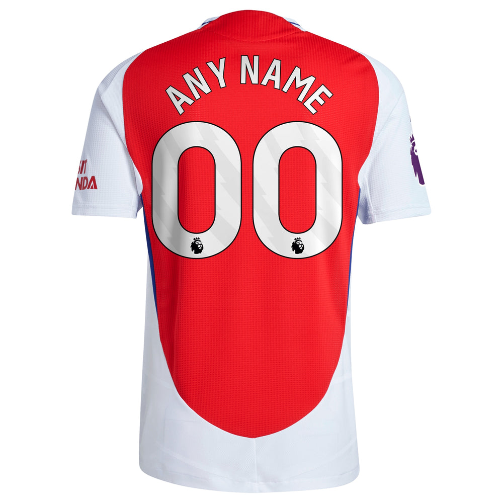 Arsenal adidas 2024/25 Home Authentic Custom Jersey – Red - 1