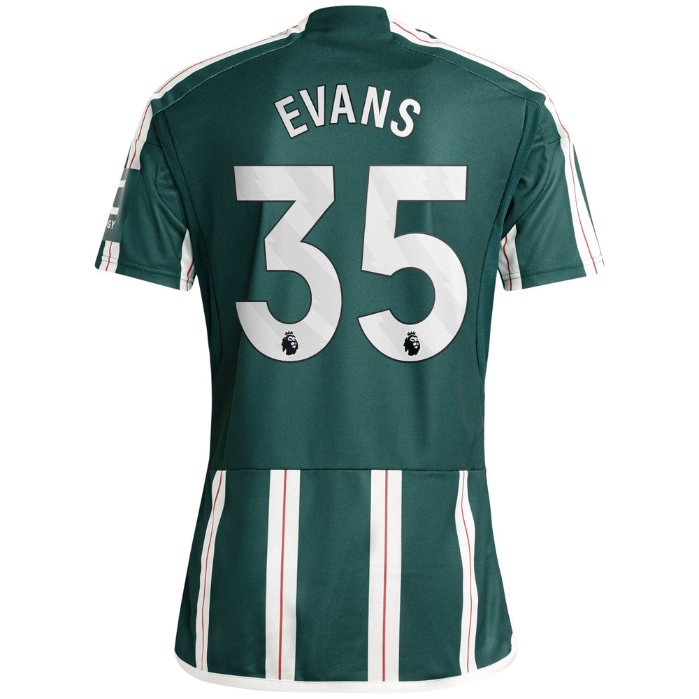Jonny Evans Manchester United adidas 2023/24 Away Player Jersey????Green - 1
