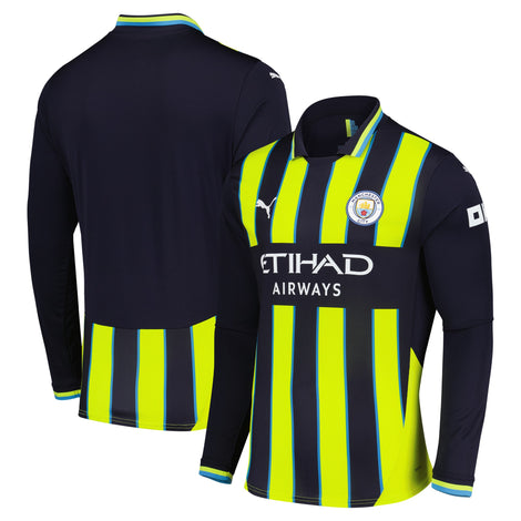 Manchester City Puma 2024/25 Away Replica Long Sleeve Jersey - 1