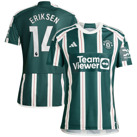 Christian Eriksen Manchester United adidas 2023/24 Away Player Jersey - 1